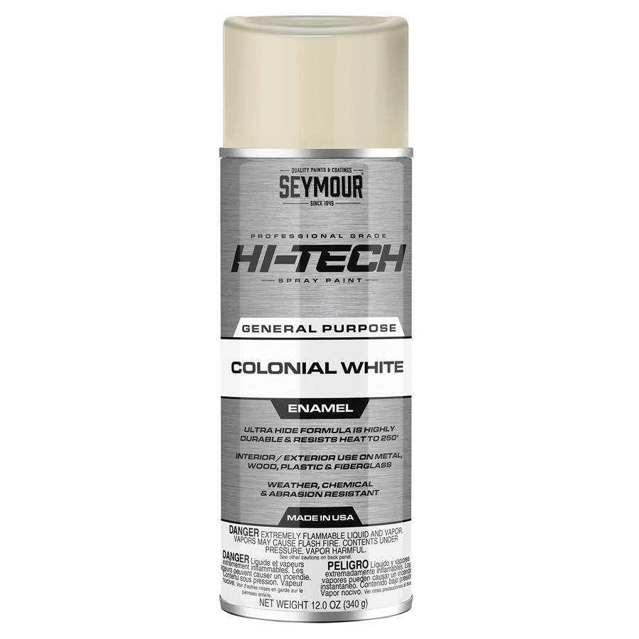 SEYMOUR® HI-TECH Spray Enamels - Colonial White, 12 oz